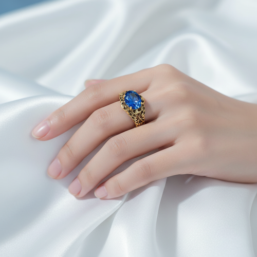 Bague Bleue – Satin